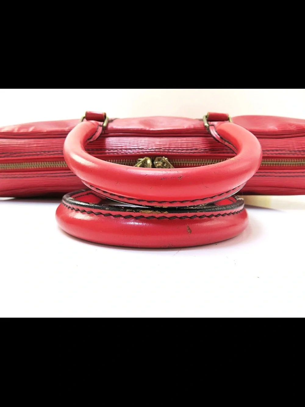 Louis Vuitton Red Epi Leather Business Briefcase